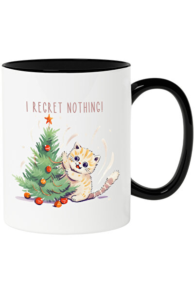 StoryGift Romania Cana cu pisoi care distruge bradul de Craciun cu mesajul "I...