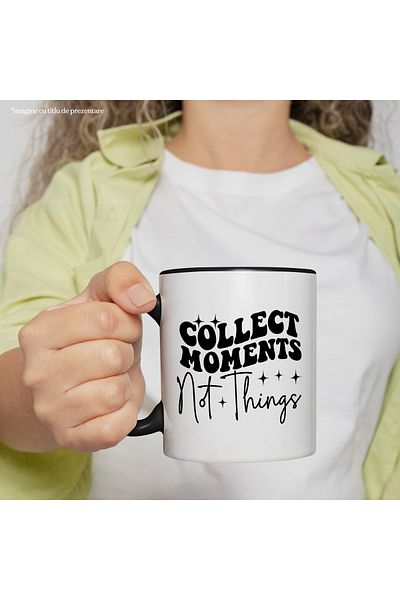 StoryGift Romania Mug with a message that encourages you to collect moments, not things/objects with, With, STG