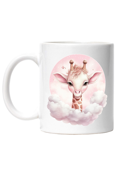 StoryGift Romania Cana cu o girafa, ilustratie, obosita, pe cale sa adoarma, ...