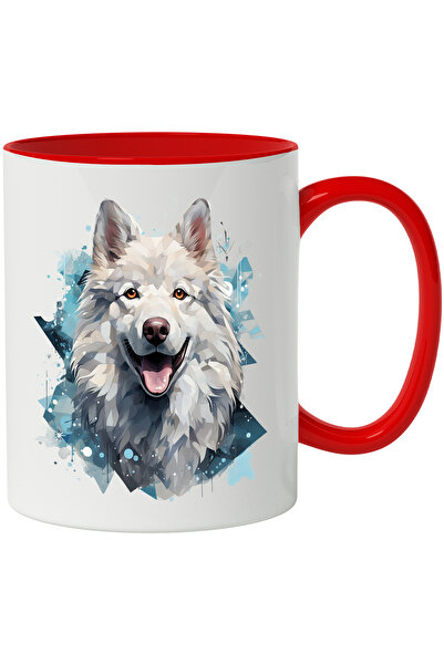 StoryGift Romania Cana Cu Catel, Mosaic, Arta Geometrica, Buline, Vopsea, Mul...