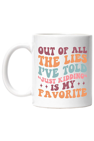 StoryGift Romania Cana cu mesaj comic care expune structura "Doar glumesc" ca...