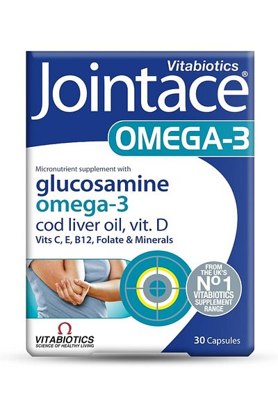 Jointace Vitabiotics Jointace Omega 3 Cod Liver Oil Glucosamine, 30 Capsules