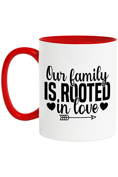 StoryGift Romania Mug with the message that our family is rooted in love -, W...
