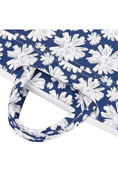 canvasartisan Geantă pentru laptop de 16 inch, design durabil din poliester cu fermoar, servietă (C22), albastră