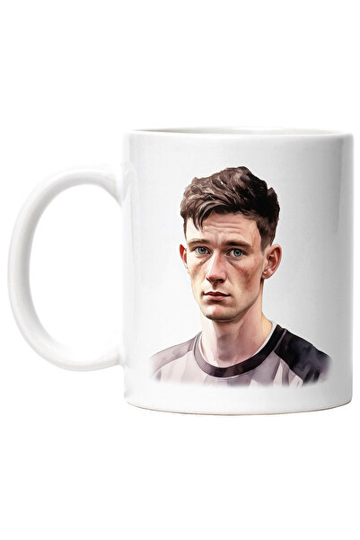 StoryGift Romania Cana Cu Gerard Pique, Sportiv, Fotbalist, Jucator Celebru, Multicolor 330 ml, Ce, Cu Maner Alb