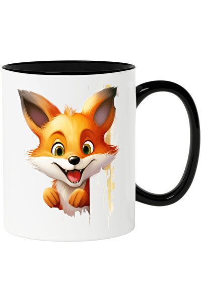 StoryGift Romania Cana cu o vulpe vesela | ilustratie | animal salbatic | nat...