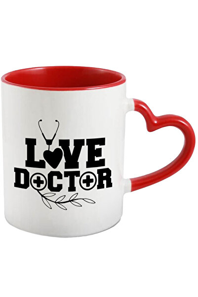 StoryGift Romania Cana cu textul "Love doctor" - doctor de iubire inimioara c...