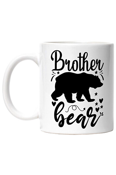StoryGift Romania Cana cu o figura de urs si mesajul "Brother bear" - fratele...