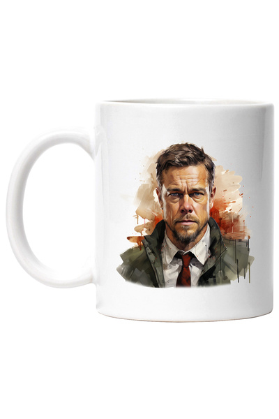 StoryGift Romania Cana Cu Adam Baldwin, Actor, Celebritate, Artist, Film, Multicolor 330 ml, Ceram, Cu Maner Alb