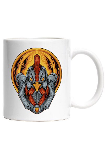 StoryGift Romania Cana Cu Cocos, Robot, Pasare, Mecha, Sci Fi, Soare, Flacari...