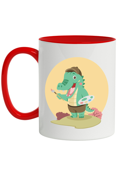 StoryGift Romania Cana Cu Crocodil, Pensula, Artist, Paleta, Multicolor 330 m...