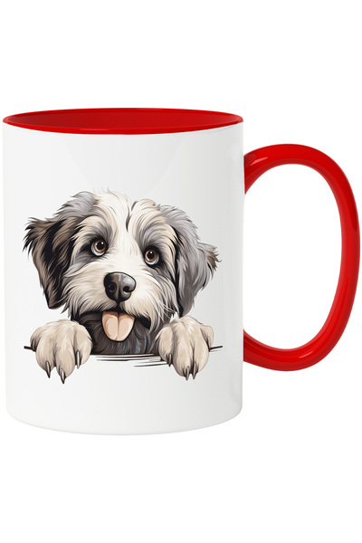 StoryGift Romania Cana cu un catel care se uita peste gard | ilustratie | fer...