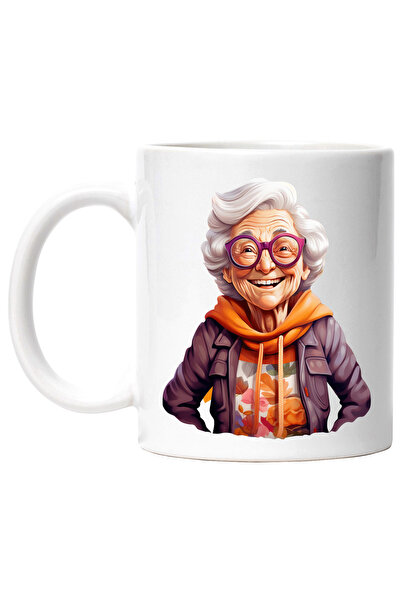 StoryGift Romania Cana cu o bunicuta vesela | ilustratie | hanorac inflorat |...