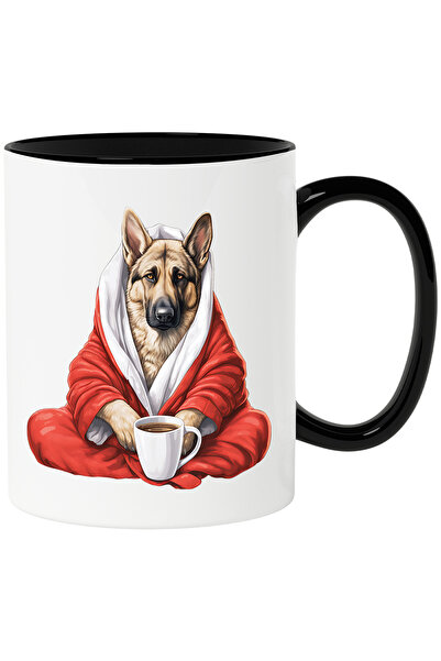 StoryGift Romania Cana cu un caine lup care are un capod rosu | ilustratie | ...