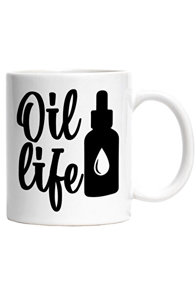 StoryGift Romania Cana cu textul in limba engleza "Oil life" - viata uleiului...