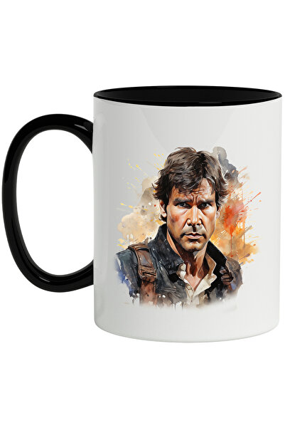 StoryGift Romania Cana Cu Han Solo, Personaj Fictiv, SF, Filme, Star Wars, Multicolor 330 ml, Cera, Cu Maner Negru
