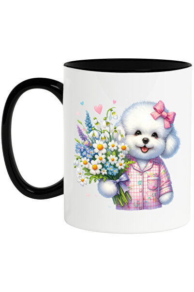 StoryGift Romania Cana cu un catelus alb | ilustratie | blanos | tine un buch...