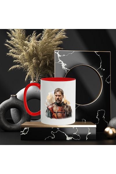 StoryGift Romania Mug With Jamie Lannister, Character, Game of Thrones, Fantasy, Multicolor 330 m, With ,STG