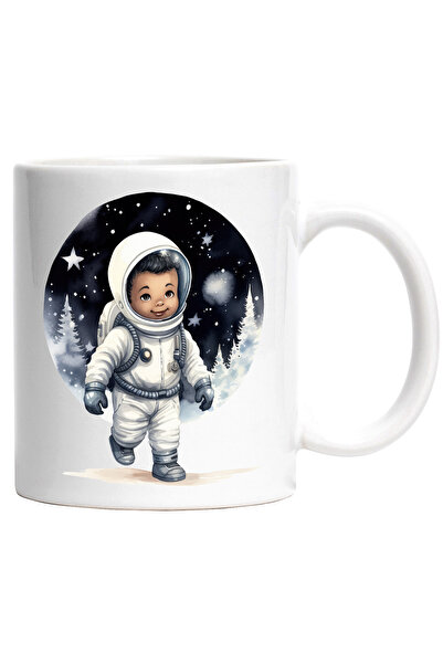 StoryGift Romania Cana cu un copil de culoare in costum de astronaut | ilustr...