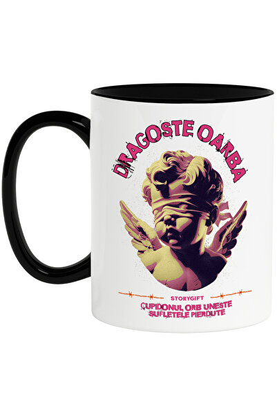 StoryGift Romania Cana Inger legat la ochii dragoste oarba cupidon, 330ml, Ce...