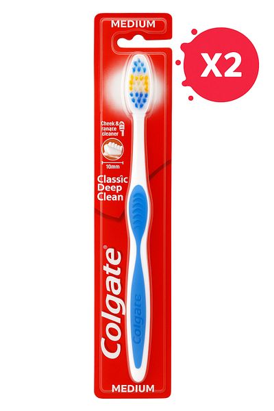 Colgate X2 - COLGATE TOOTHBRUSH DEEP CLEAN MEDIUM
