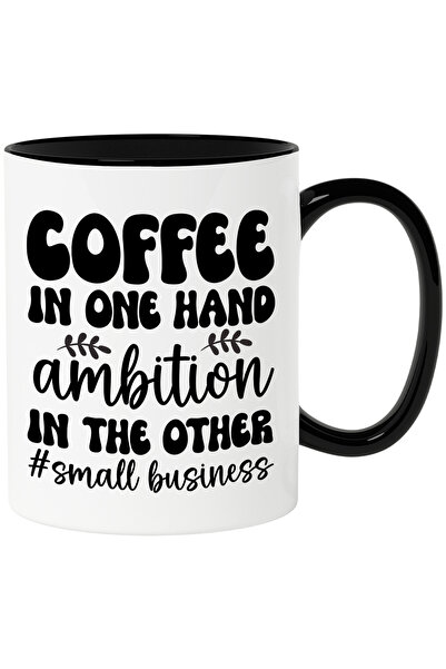 StoryGift Romania Cana pentru afaceristi cu mesajul "Cafeaua intr-o mana, amb...