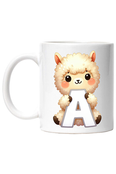 StoryGift Romania Cana cu un animalut care tine litera "A", ilustratie, pentr...