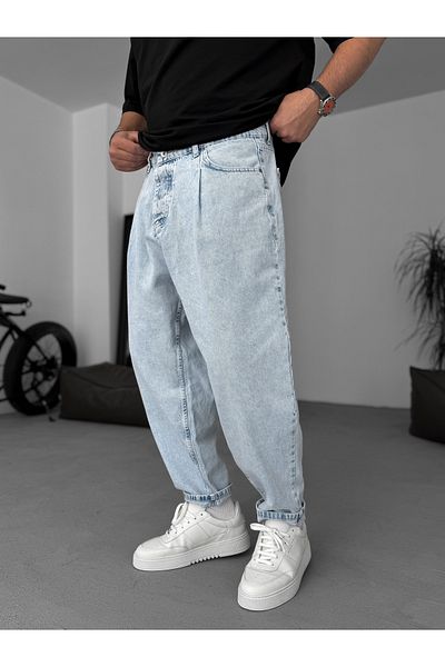 BYBASICMAN Ice Blue Balloon Fit Washed Jean Ke-805/796/801