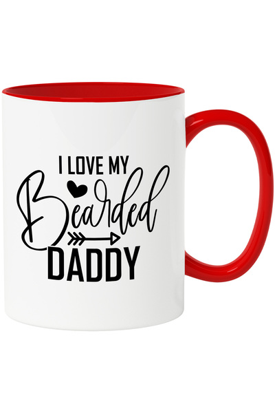 StoryGift Romania Cana cu inimioara pentru tatii cu barba apreciati si respec...