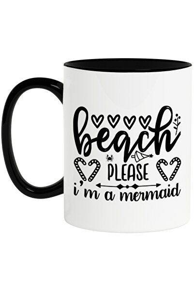 StoryGift Romania Cana cu inimioare si mesajul "Beach, please, I'm a siren" -...