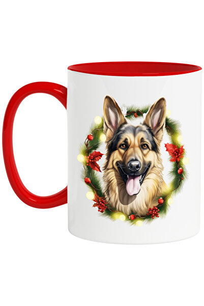 StoryGift Romania Cana cu un caine lup bucuros, ilustratie, coroana, vasc, gl...