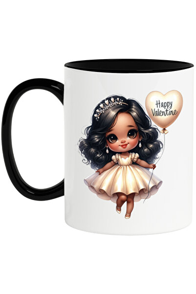 StoryGift Romania Cana cu o fetita cu rochita alba | ilustratie | balon in fo...