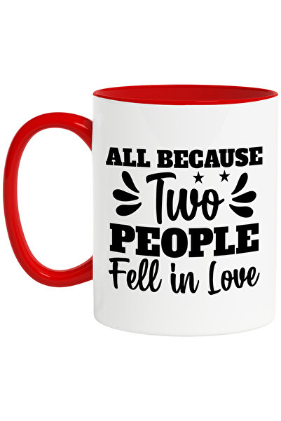 StoryGift Romania Cana cu textul in engleza "All because two people fell in l...