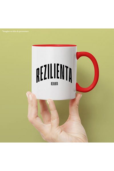 StoryGift Romania Mug Word Resilience, Motivational, Self Help, Self Understanding, Appreciation, With ,STG