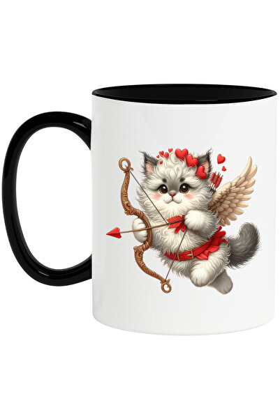 StoryGift Romania Cana cu o pisicuta grasuta | blanoasa | Cupidon | ilustrati...