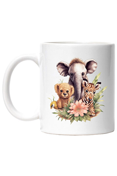 StoryGift Romania Cana cu mai multe animalute salbatice | ilustratie | in nat...