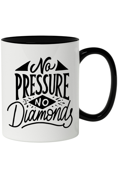 StoryGift Romania Cana Cu Mesaj In Engleza No Pressure No Diamonds, Presiune,...