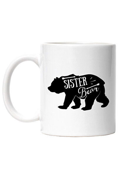 StoryGift Romania Cana cu o figura de ursoaica si sageti cu mesajul "Sister b...