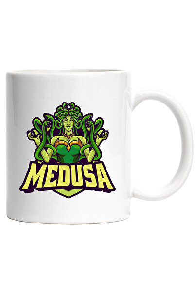 StoryGift Romania Cana Cu Medusa, Serpi, Mitologie, Monstru, Emblema, Costum,...