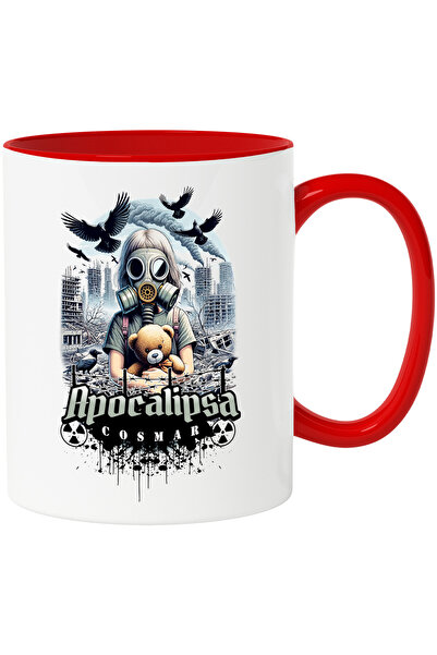 StoryGift Romania Cana copil cu masca si ursulet de plus apocalipsa , 330ml, ...