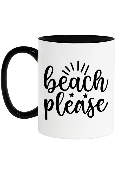 StoryGift Romania Cana cu mesajul in engleza "Beach, please" - iritatie furie...