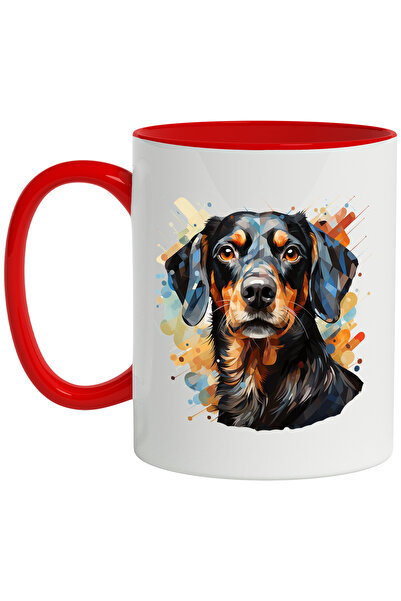 StoryGift Romania Cana Cu Catel, Mosaic, Ilustratie Abstracta, Stropi Vopsea,...