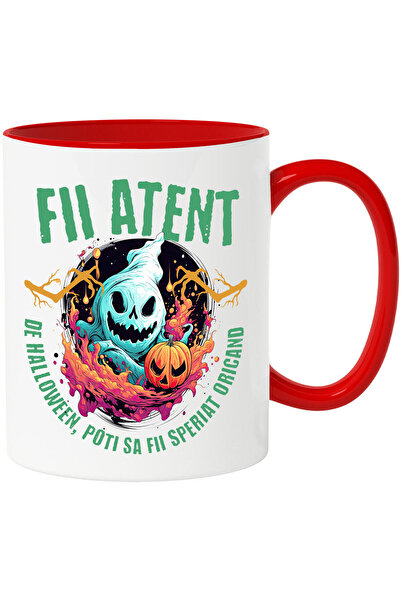 StoryGift Romania Cana cu Fantoma Horror Dovleac De Hallowen Text Fii Atent D...