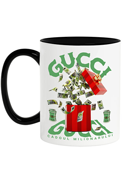 StoryGift Romania _Gucci_ Mug - Millionaire's Gift, 330ml, Ceramic with Black...