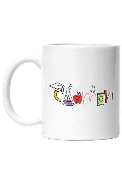 StoryGift Romania Cana Cu Numele Carmen, Scoala, Chimie, Materii, Algebra, Ge...