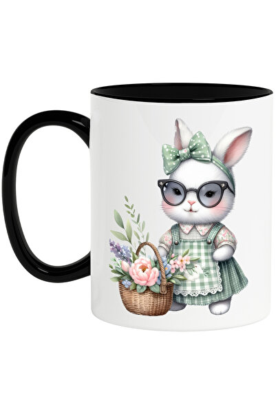 StoryGift Romania Cana cu o iepuroaica in rochita, ilustratie, cosulet cu flo...