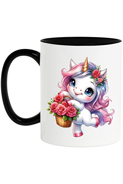 StoryGift Romania Cana cu un unicorn, ilustratie, vesel, bucuros, cos cu tran...