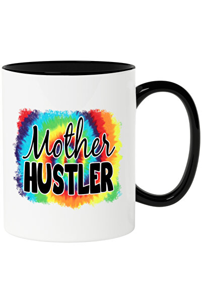 StoryGift Romania Cana cu mesajul "Mother Hustler", ilustratie, mama, smecher...