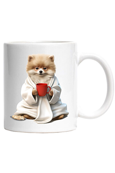 StoryGift Romania Cana cu un catel blanos care poarta un capod alb | ilustrat...