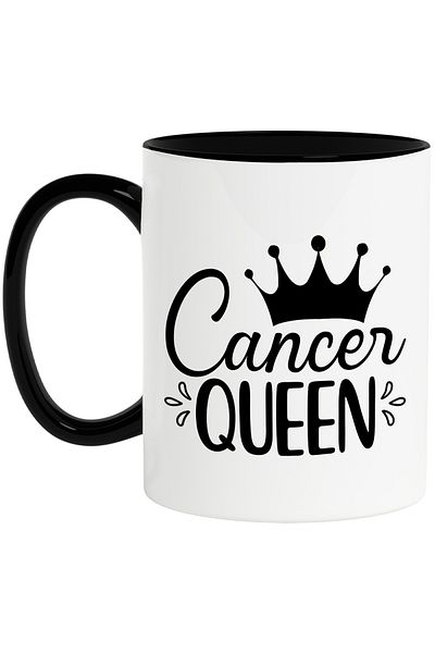 StoryGift Romania Mug with Cancer zodiac sign, illustration, zodiac sign, astrology, queen, symbol, sign with Handle, With, STG